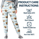 Custom Photo, Pet Lovers, Happy - Custom Photo Dog & Cat Pet Portrait - Personalized Pajama Pants