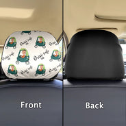 Gift For Grandpa, Gift For Father, Custom Photo, Funny - Custom Photo Drive Safe Daddy Grandpa Fun Little Kid - Personalized Car Headrest Covers