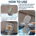 Custom Photo, Pet Lovers, Pet Dad, Happy, Dog Lovers, Dog Dad, Cat Dad, Cat Lovers, Gift For Father - Custom Photo Drive Safe I Am Waiting At Home - Personalized Sunglasses Holder For Car Visor