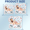 Gift For Couples,Old Couples,Funny,Gift For Husband,Gift For Wife - Custom Photo Drive Safe I F*cking Love You Funny - Personalized Acrylic Car Hanger