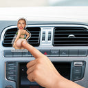 Top Market, Humorous, Gift For Boyfriend, Custom Photo, Summer, Gift For Couples, Cut-Face Photo - Custom Photo Drive Safe I Love You - Personalized Squishy Acrylic Car Vent Clip