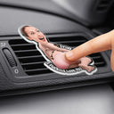 Top Market, Humorous, Gift For Boyfriend, Custom Photo, Summer, Gift For Couples, Cut-Face Photo - Custom Photo Drive Safe I Love You - Personalized Squishy Acrylic Car Vent Clip