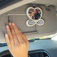 Gift For Couples,Gift For Husband,Gift For Wife,Gift For Boyfriend,Gift For Girlfriend,Love - Custom Photo Drive Safe I Love You Couples - Personalized Custom Shaped Acrylic Car Visor Clip