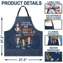 Grilling,Gift For Father - Custom Photo Everything Tastes Better When Daddy Grills It - Personalized Apron