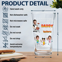 Grilling,Gift For Father,Happy - Custom Photo Everything Tastes Better When Daddy Grills It - Personalized Beer Glass