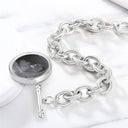 Happy,Gift For Husband,Gift For Wife,Parents,Gift For Mother,Gift For Father,New Dad,Expecting Dad,New baby,Pregnant Mom - Custom Photo Expecting Dad Mom New Parents - Personalized Charm Bracelet