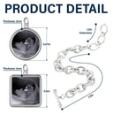 Happy,Gift For Husband,Gift For Wife,Parents,Gift For Mother,Gift For Father,New Dad,Expecting Dad,New baby,Pregnant Mom - Custom Photo Expecting Dad Mom New Parents - Personalized Charm Bracelet