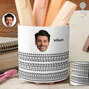 Funny,Gift For Yourself - Custom Photo F This Hidden - Personalized Rotating Pen Holder