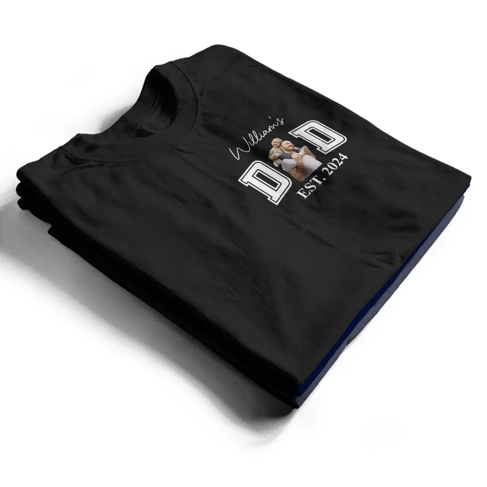 Gift For Grandpa,Gift For Father,New Dad,Non-Eng,Photo - Faceless Portrait ,Adorable - Custom Photo Faceless Portrait New Dad New Mom - Personalized T Shirt