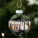 Travel,Family,Christmas,Happy - Custom Photo Family Adventure Trip Film Roll - Personalized Ball Ornament