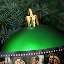 Travel,Family,Christmas,Happy - Custom Photo Family Adventure Trip Film Roll - Personalized Ball Ornament