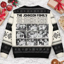 Custom Photo,Christmas,Family,Happy-Custom Photo Family Gathering Festive Vibe - Personalized Unisex Ugly Sweater