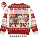 Custom Photo,Christmas,Family,Happy-Custom Photo Family Gathering Festive Vibe - Personalized Unisex Ugly Sweater