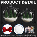 Family,Custom Photo,Happy,Christmas - Custom Photo Family Is The Greatest Gift - Personalized 3D Acrylic Ball Ornament