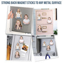 Non-Eng,Family - Custom Photo Family Member With Names - Personalized Acrylic Fridge Magnet