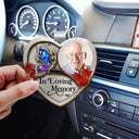 Memorial, Family, Gift For Grandparents, Parents, Sad - Custom Photo Family Memorial I'm Always With You - Personalized Custom Shaped Car Visor Clip