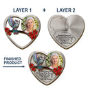 Memorial, Family, Gift For Grandparents, Parents, Sad - Custom Photo Family Memorial I'm Always With You - Personalized Custom Shaped Car Visor Clip