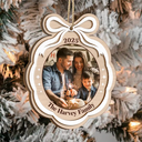 Christmas,Family,Parents,Gift For Grandparents,Happy,Gift For Siblin - Custom Photo Family Where Life Begin Love Never Ends - Personalized 2-Layered Wooden Ornament