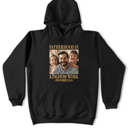 Christian,Gift For Men,Dad - Children,Gift For Father,Gift For Husband,Non-Eng,Photo,Devoted - Custom Photo Fatherhood Is Kingdom Work - Personalized T Shirt