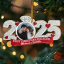 Gift For Couples,Gift For Husband,Gift For Wife,Gift For Boyfriend,Gift For Girlfriend,Married ,Engaged,Anniversary,Wedding Anniversary,Christmas,Custom Photo - Custom Photo First Christmas As Mr. & Mrs. - Personalized Custom Shaped Acrylic Ornament