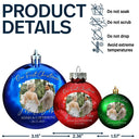 Gift For Couples,Christmas,Love - Custom Photo First Christmas As Mr & Mrs Couples - Personalized Ball Ornament