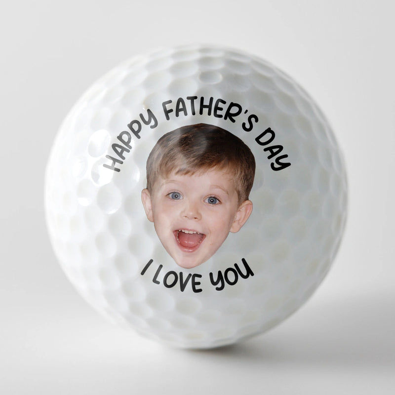 Custom Photo,Golf,Sport Dad,Gift For Father,Photo,Adorable - Custom Photo First Father's Day Together - Personalized Golf Ball