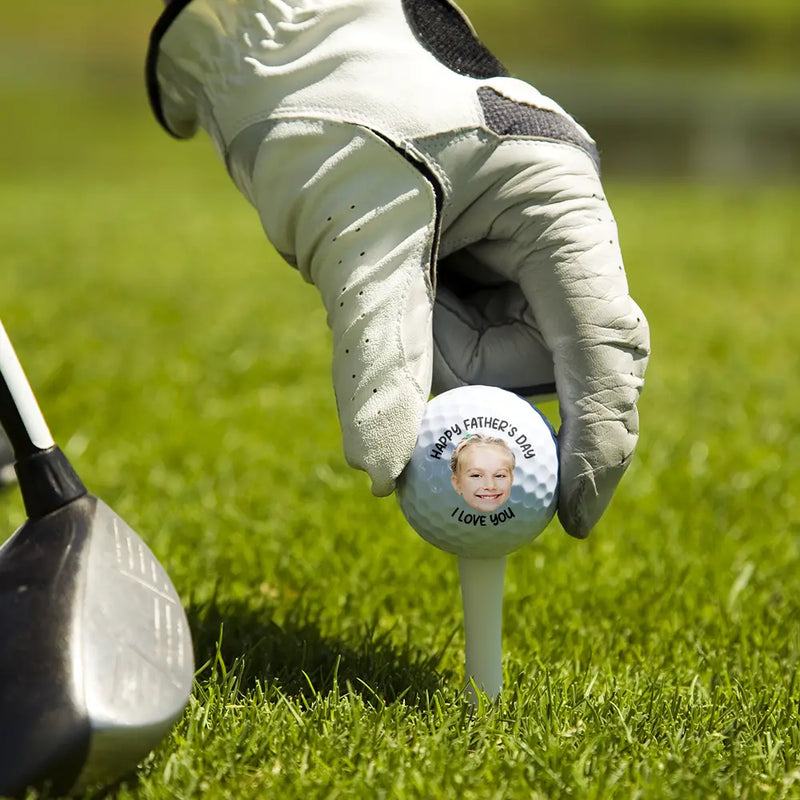 Custom Photo,Golf,Sport Dad,Gift For Father,Photo,Adorable - Custom Photo First Father's Day Together - Personalized Golf Ball