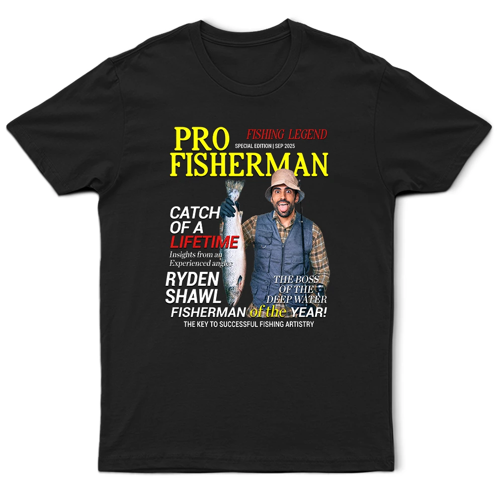 Custom Photo Fisherman Of The Year - Personalized T Shirt
