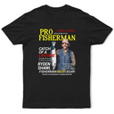 Gift For Father,Gift For Grandpa,Custom Photo,Happy - Custom Photo Fisherman Of The Year - Personalized T Shirt