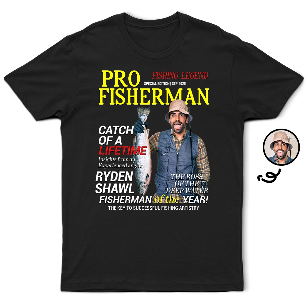 Custom Photo Fisherman Of The Year - Personalized T Shirt