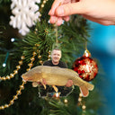 Gift For Yourself,Gift For Women,Gift For Men,Happy,Christmas,Custom Photo,Fishing,Photo Hobby Ornament - Custom Photo Fishing Lovers - Personalized Acrylic Photo Ornament