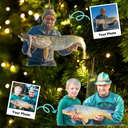 Gift For Yourself,Gift For Women,Gift For Men,Happy,Christmas,Custom Photo,Fishing,Photo Hobby Ornament - Custom Photo Fishing Lovers - Personalized Acrylic Photo Ornament