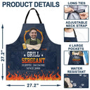 Grilling, Dad's Hobby, Gift For Father, Gift For Grandpa, Custom Photo, Funny - Custom Photo Flippin' Awesome Cooking - Personalized Apron