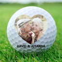 Gift For Couples, Happy, Golf, Gift For Husband - Custom Photo Fore Ever Couple - Personalized Golf Ball