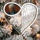 Gift For Yourself,Memorial,Sad,Christmas - Custom Photo Forever In My Heart - Personalized 2-Layered Mix Ornament