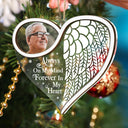 Gift For Yourself,Memorial,Sad,Christmas - Custom Photo Forever In My Heart - Personalized 2-Layered Mix Ornament