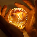 Sad,Memorial,Dog Lovers,Pet Lovers,Cat Lovers - Custom Photo Forever Loved Memorial Dog Cat - Personalized Crystal Globe Lamp
