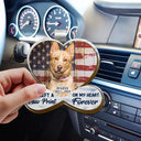 Sad,Memorial,Dog Lovers,Pet Lovers,Cat Lovers - Custom Photo Forever Loved Memorial Dog Cat - Personalized Custom Shaped Car Visor Clip