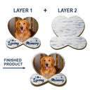 Custom Photo Forever Loved Memorial Dog Cat - Personalized Custom Shaped Car Visor Clip