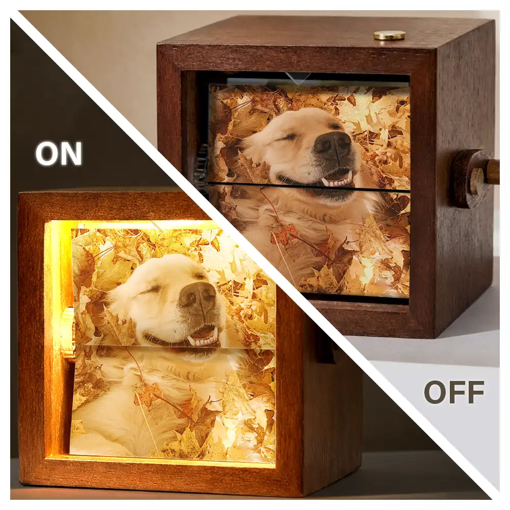 Pet Lovers, Cat Lovers, Dog Lovers, Sad, Memorial, Family - Custom Photo Forever Loved Memorial Dog Cat - Personalized Flipbook Frame Animation Machine