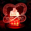 Custom Photo, Memorial, Gift For Grandparents, Parents, Family, Love - Custom Photo Forever With The Angels - Personalized Solar Light