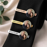 Sentimental,Gift For Father,Custom Photo,Wedding,Upload Full Photo - Custom Photo Forever Your Little Girl - Personalized Tie Clip