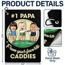 Funny,Gift For Father,Sport Dad,Dad's Hobby,Golf - Custom Photo From Your Favorite Caddy Daddy Papa - Personalized Golf Towel
