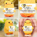 Gift For Bestie, Funny, Happy, Gifts For Colleagues, Christmas - Custom Photo Funny And Heartfelt Bestie - Personalized Doll Crochet With Custom Card