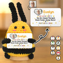 Gift For Bestie, Funny, Happy, Gifts For Colleagues, Christmas - Custom Photo Funny And Heartfelt Bestie - Personalized Doll Crochet With Custom Card