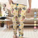Funny,Gift For Father,Dad - Children,Custom Photo - Custom Photo Funny Banana Best Dad Ever - Personalized Pajama Pants