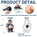Humorous,Officer,Custom Photo,Cut-Face Photo - Custom Photo Funny Belly Police Officer On Duty - Personalized Squishy Acrylic Car Vent Clip