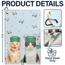 Happy, Golf, Gift For Men, Gift For Husband, Dog Lovers, Pet Lovers, Gift For Yourself - Custom Photo Funny Dog Cat - Personalized Golf Towel