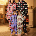 Cat Lovers, Pet Lovers, Dog Lovers, Dog Mom, Dog Dad, Cat Mom, Cat Dad, Happy - Custom Photo Funny Dog Cat Pet - Personalized Overall Onesie Hooded Jumpsuit