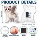 Custom Photo, Art Design, Pet Lovers, Humorous, Photo - Squishy Pet Butt - Custom Photo Funny Dog Cat Pet Butt - Personalized Squishy Acrylic Fridge Magnet